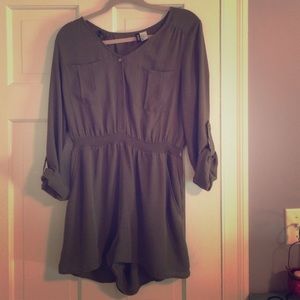 Army green H&M romper