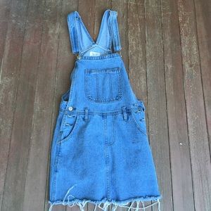 Vintage Denim Overall Dress