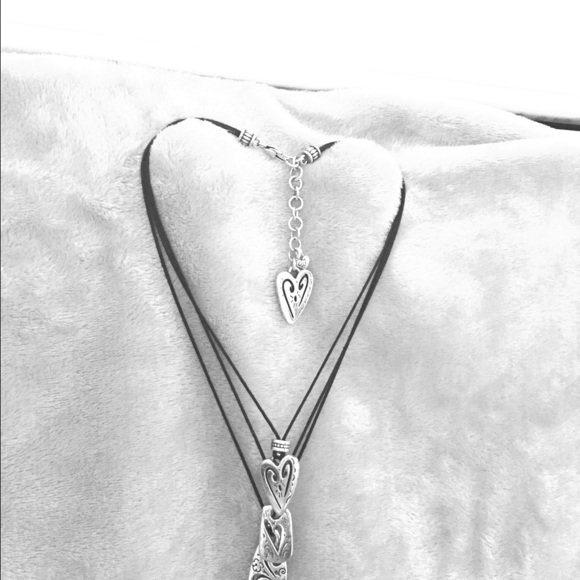 Authentic Brighton Triple Heart Necklace