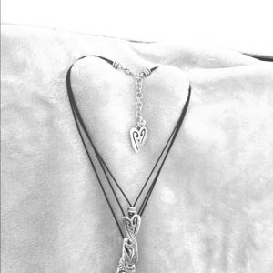 Authentic Brighton Triple Heart Necklace