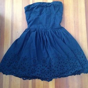 hollister strapless dress