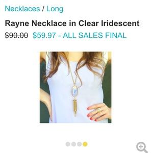 ISO Kendra Scott necklace in clear iridescent!!