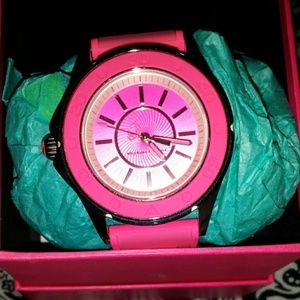 Juicy Couture hot pink watch