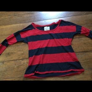 XS hollister striped shirt