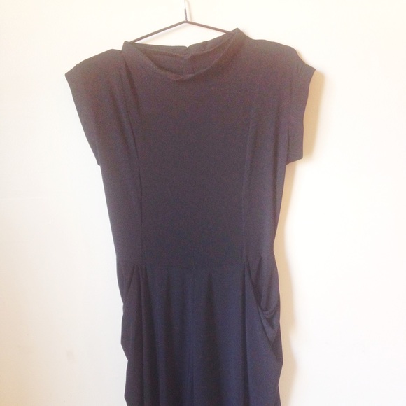 Black self made dress