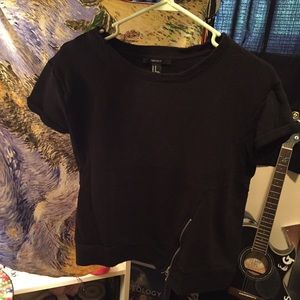 F21 Zipper Tee