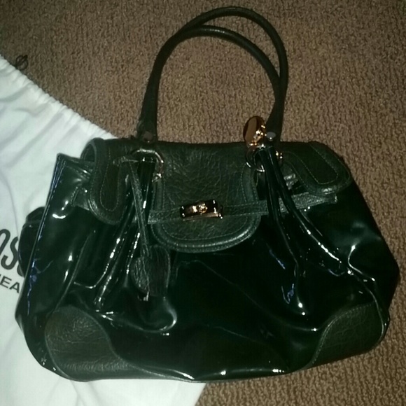 Beautiful hunter green Moschino handbag