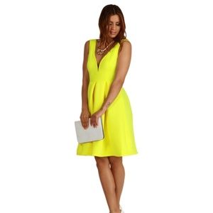 Yellow swing dress