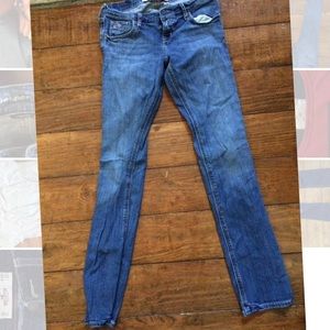 Light wash skinny Hollister jeans, size 1 slim