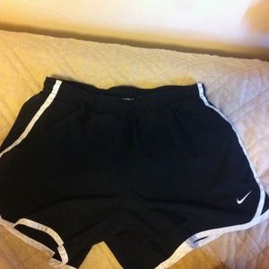 Black nike running shorts
