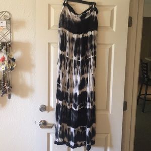 Tie dye maxi skirt