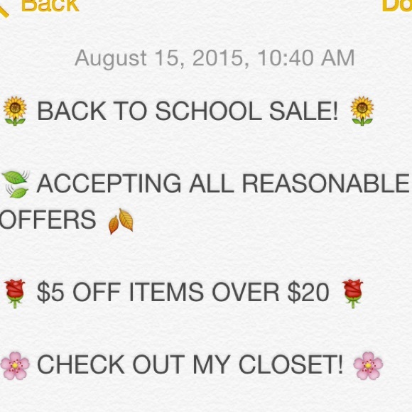SALE IN MY CLOSET!