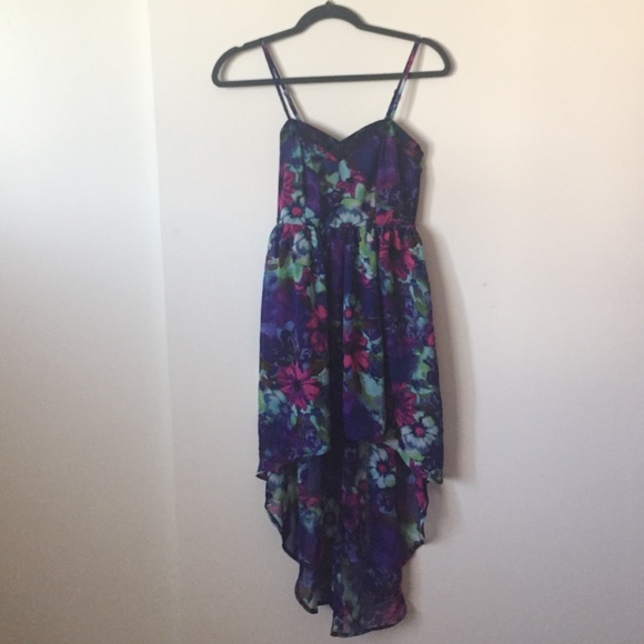 Floral high low dress