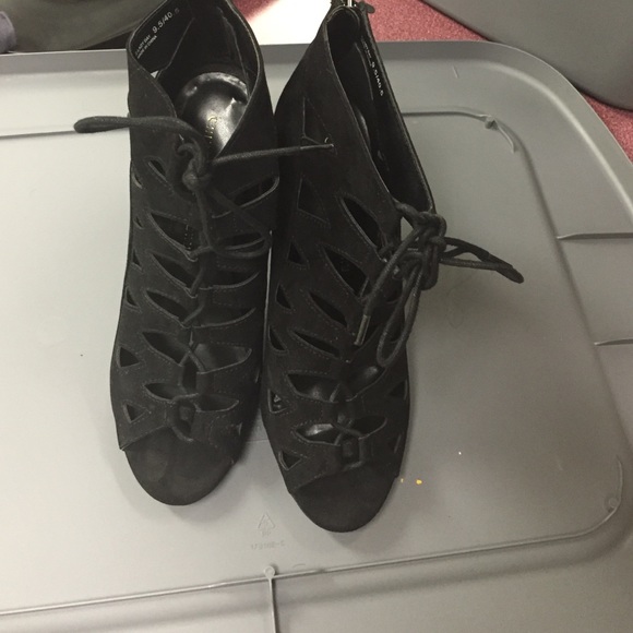 Black Lacey Heels