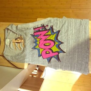 Edgy Tee with Rips in Back