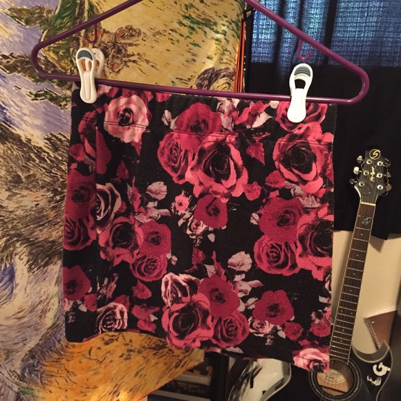 Floral Miniskirt