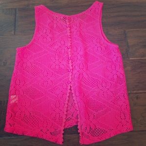 Pink/lace Top