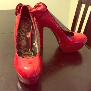 Bright red betseyville heels