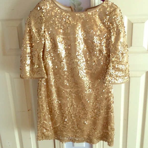 Gold Sequin Dress