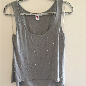 Grey studded shirt