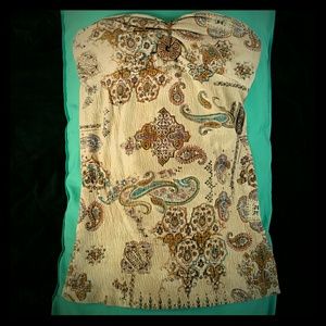 Boho Strapless Top