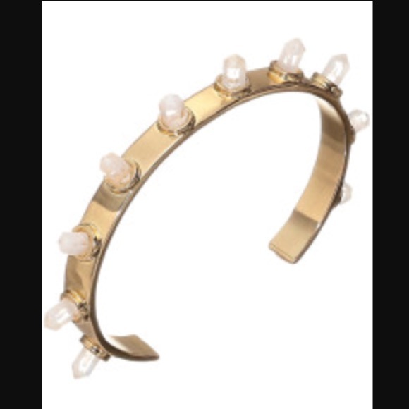 NWT House of Harlow 1960 stalagmite gold cuff - Picture 1 of 2