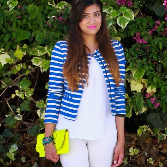 Navy Striped Blazer
