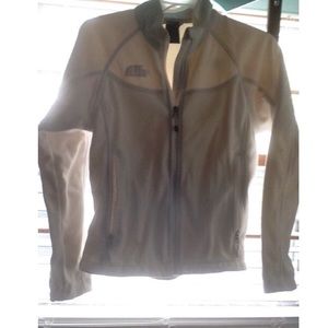 Lightweight white north face jacket