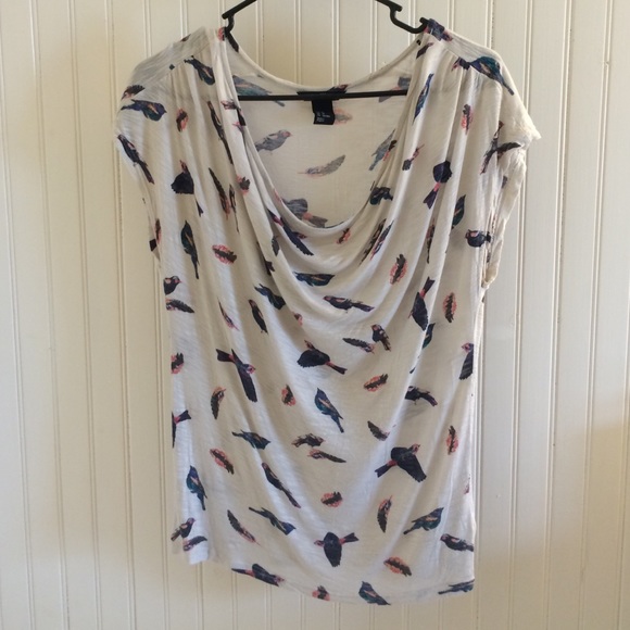 H&M cap sleeve, bird
