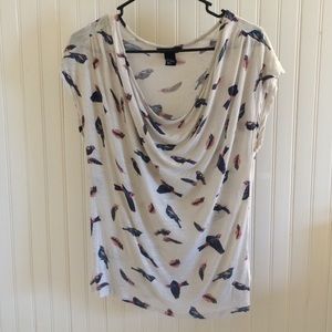 H&M cap sleeve, bird