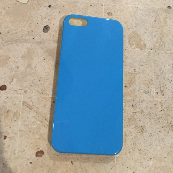 Blue/yellow hard cover case for iPhone 5/5s