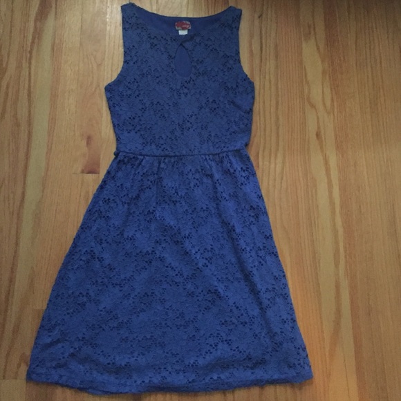 Blue lace dress