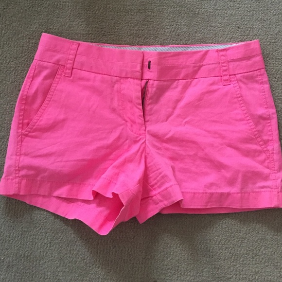 J crew shorts pink 3 inch
