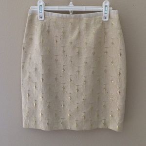 H&M gold skirt