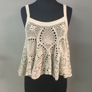 Free People Crochet Tank