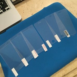 3 front & back iPhone 5/5s screen protectors
