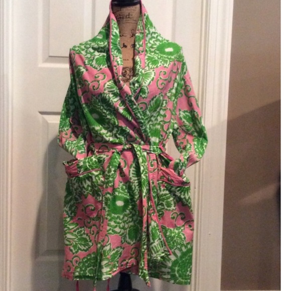 Pink and green robe Clearance