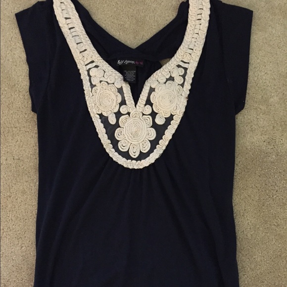 Navy Top, Size Medium