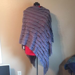 Grey Knit Poncho-20% off bundle!