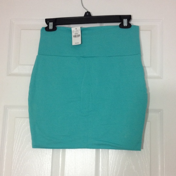 Aqua Teal Wet Seal Bodycon Skirt