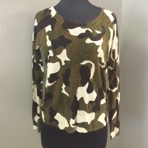 Camo Pullover Sweater