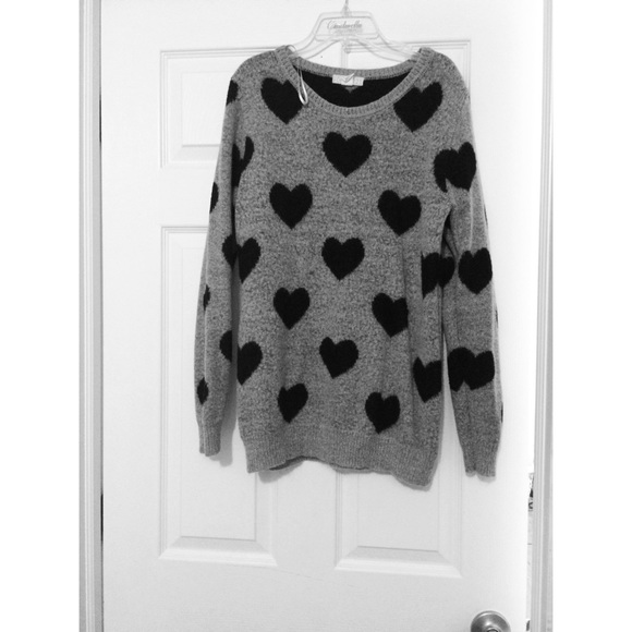 Cute heart sweater