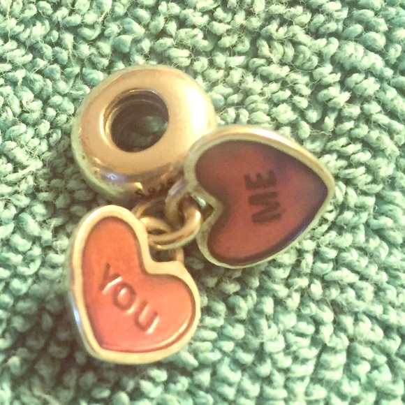 100% authentic pandora "you and me" dangle