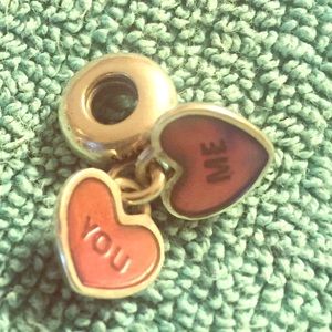 100% authentic pandora "you and me" dangle
