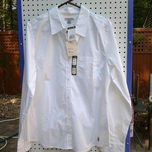 L/S White Carhartt woven shirt