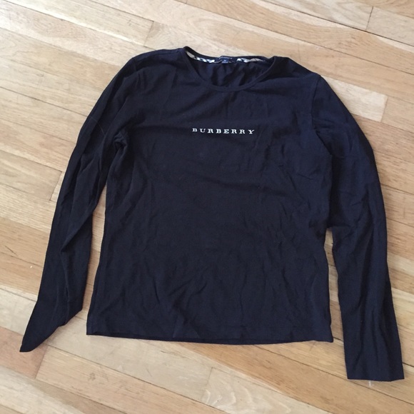 Burberry long sleeve black shirt