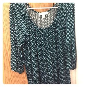 Michael Kors blue and black top