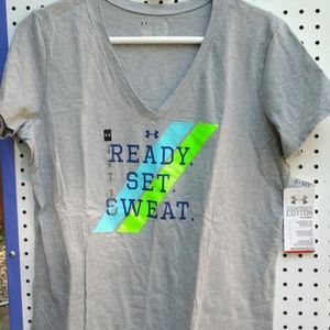 Under Armour heat gear V-neck T-Shirt