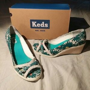 Keds Tropical Espadrille Wedges - price not firm
