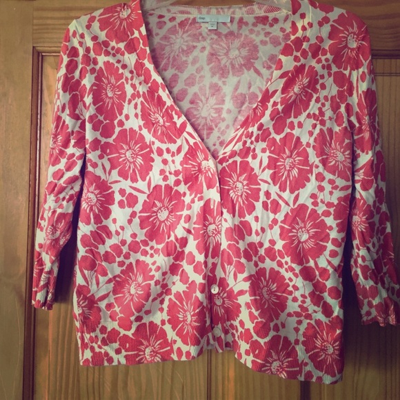 Gap floral patterned cardigan